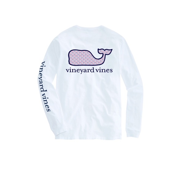 Vineyard Vines Tops - Vineyard Vines Whale Fill Blue and Pink long sleeve shirt medium